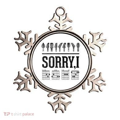 Sorry IDGAF Hidden Message Music Note Dgaf Guitar Chords Ornament
