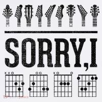Sorry IDGAF Hidden Message Music Note Dgaf Guitar Chords Hat thumb 2
