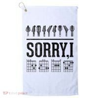 Sorry IDGAF Hidden Message Music Note Dgaf Guitar Chords Golf Towel thumb 0
