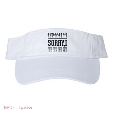 Sorry IDGAF Hidden Message Music Note Dgaf Guitar Chords Visor