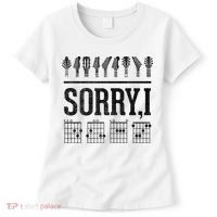 Sorry IDGAF Hidden Message Music Note Dgaf Guitar Chords Women's T-Shirt thumb 0