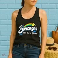 Sarcasm ItS How I Hug Women's Tank Top thumb 2