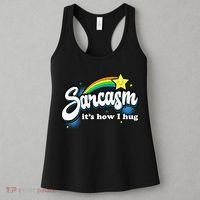 Sarcasm ItS How I Hug Women's Tank Top thumb 3