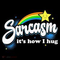 Sarcasm ItS How I Hug Women's Tank Top thumb 5