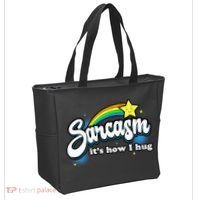 Sarcasm ItS How I Hug Tote Bag thumb 2