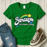 Sarcasm ItS How I Hug Women's T-Shirt thumb 3
