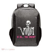 Skeleton Is He You Know Meme Vector Backpack thumb 0