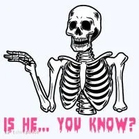 Skeleton Is He You Know Meme Doggie Tank thumb 4