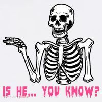 Skeleton Is He You Know Meme Ornament thumb 1