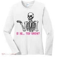 Skeleton Is He You Know Meme Women's Long Sleeve Shirt thumb 0