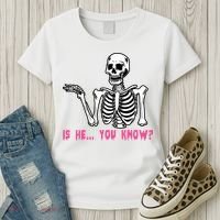 Skeleton Is He You Know Meme Women's T-Shirt thumb 3