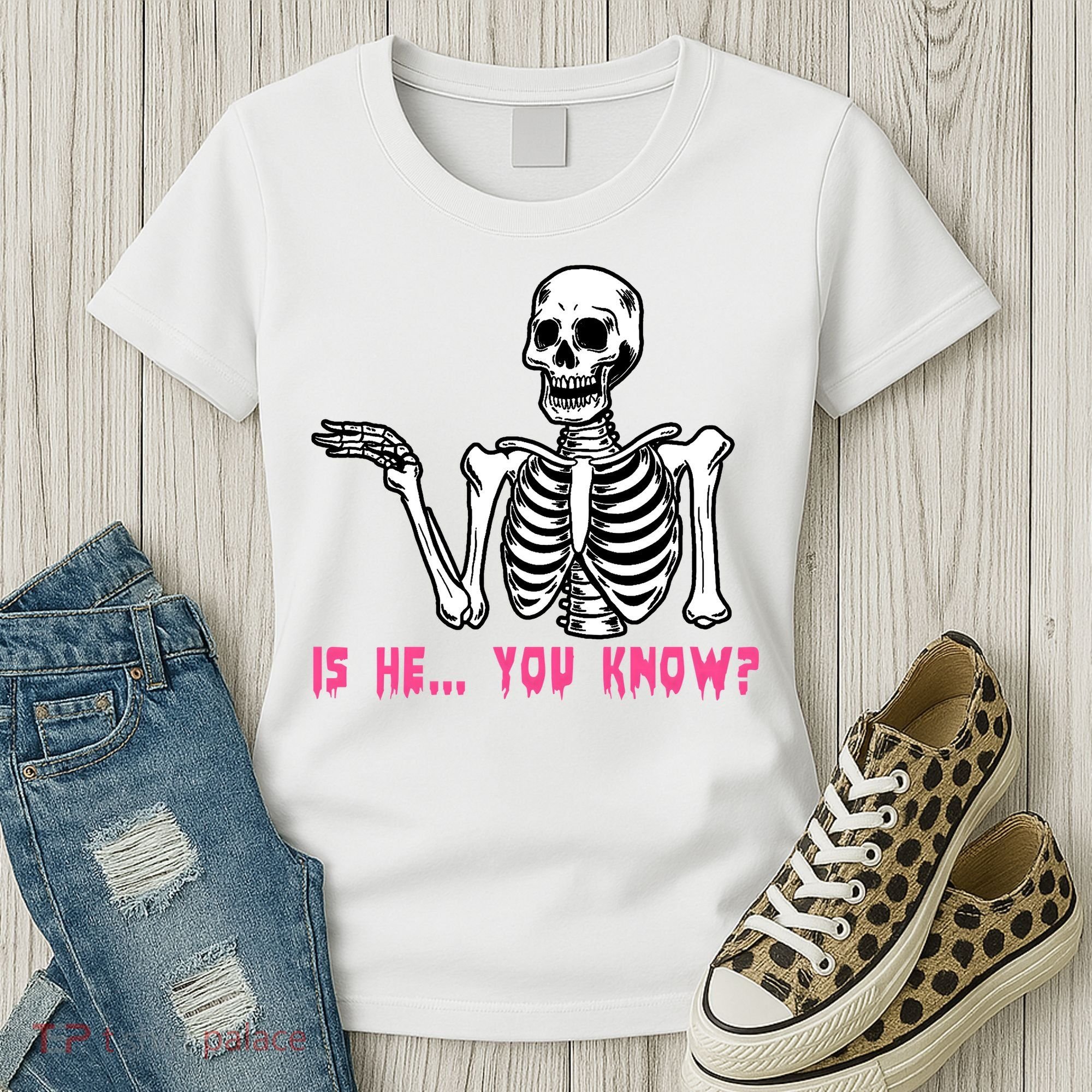 Skeleton Is He You Know Meme Women's T-Shirt