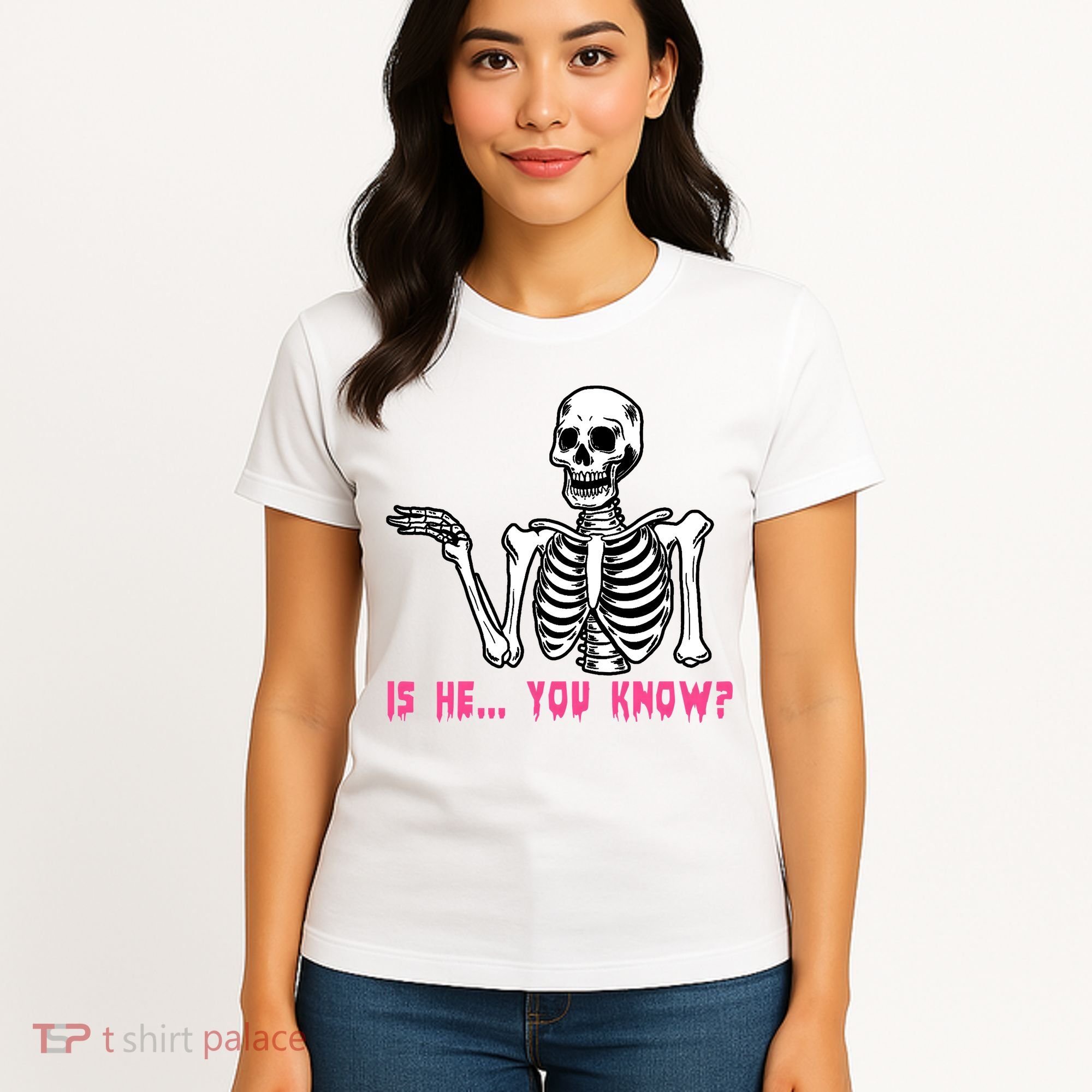 Skeleton Is He You Know Meme Women's T-Shirt