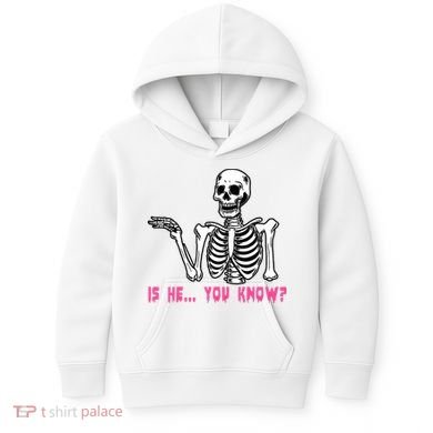 Skeleton Is He You Know Meme Kids Hoodie