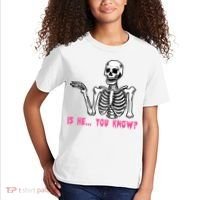 Skeleton Is He You Know Meme Kids T-Shirt thumb 2
