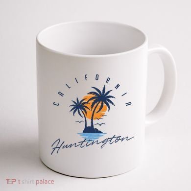 Summer In Huntington Beach Californa Coffee Mug back