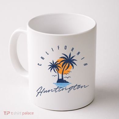 Summer In Huntington Beach Californa Coffee Mug