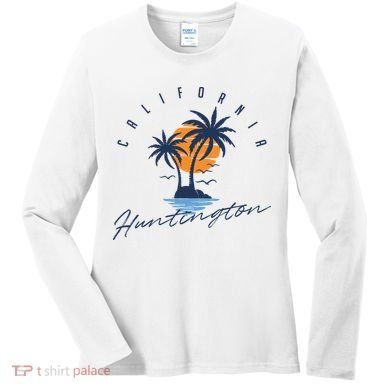 Summer In Huntington Beach Californa Women's Long Sleeve Shirt