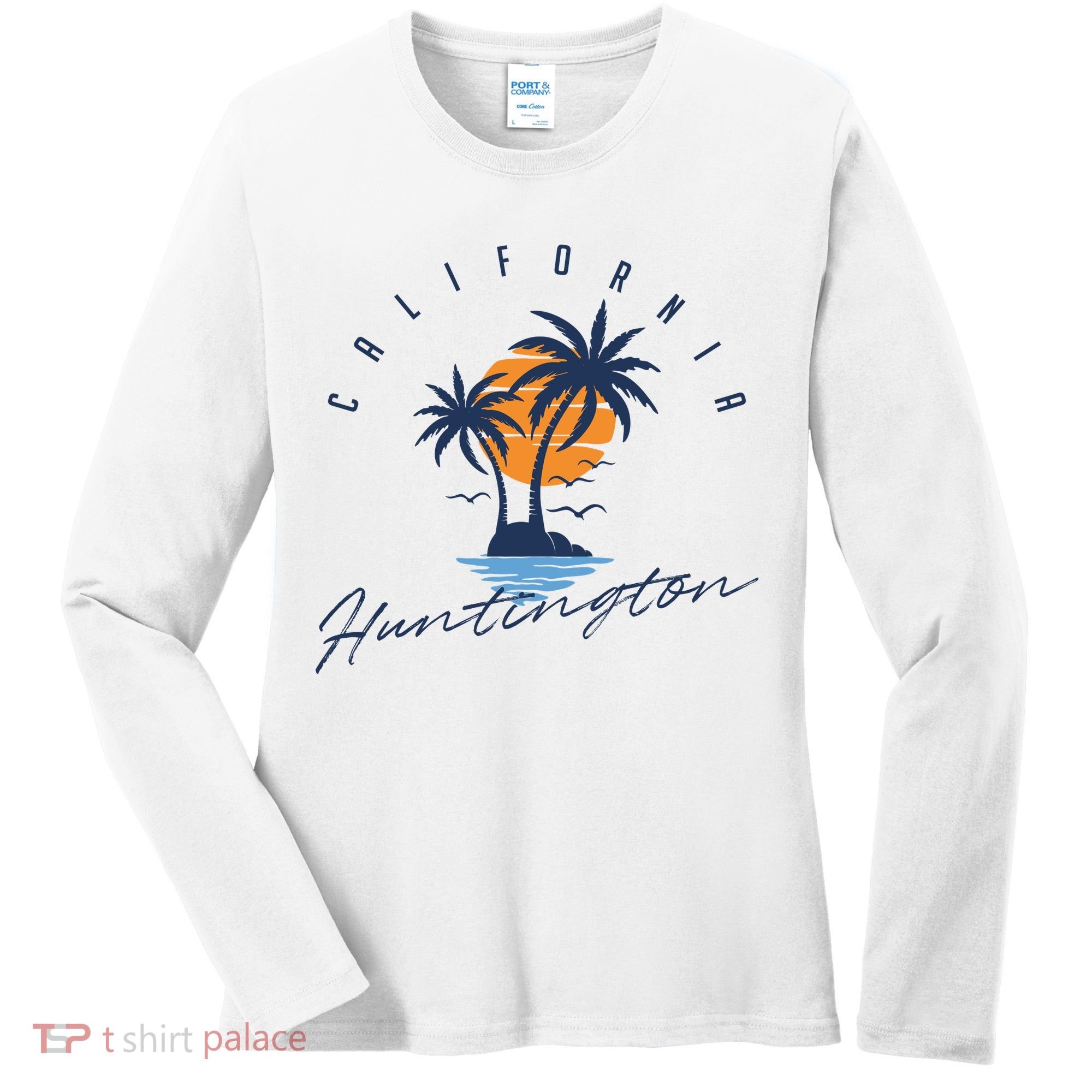 Summer In Huntington Beach Californa Women's Long Sleeve Shirt