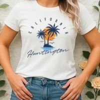 Summer In Huntington Beach Californa Women's T-Shirt thumb 2