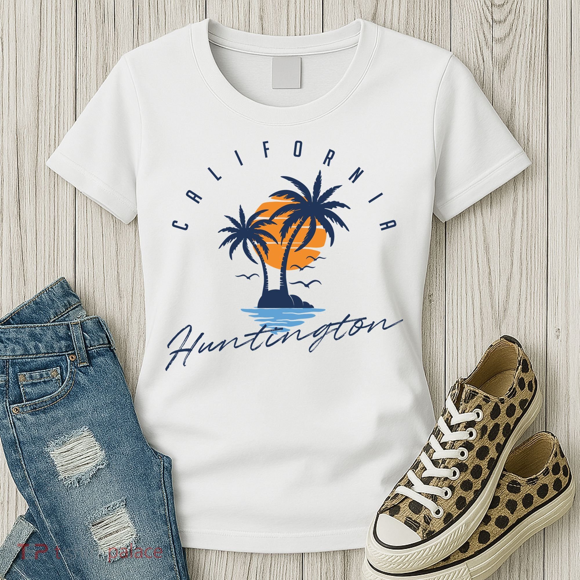 Summer In Huntington Beach Californa Women's T-Shirt