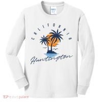 Summer In Huntington Beach Californa Kids Long Sleeve Shirt thumb 0