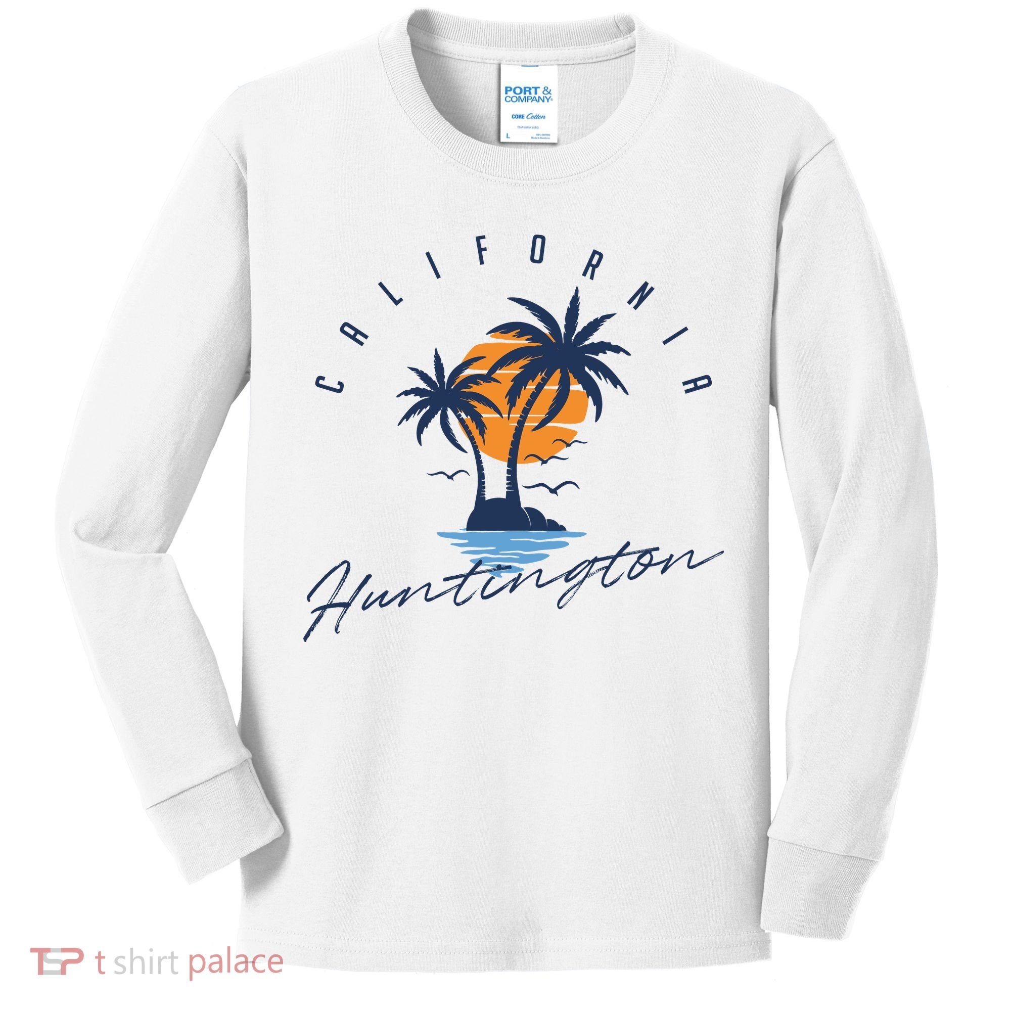 Summer In Huntington Beach Californa Kids Long Sleeve Shirt