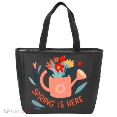 Spring Is Here Gardening Floral Tote Bag