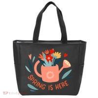 Spring Is Here Gardening Floral Tote Bag thumb 0