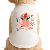 Spring Is Here Gardening Floral Doggie Tank thumb 0