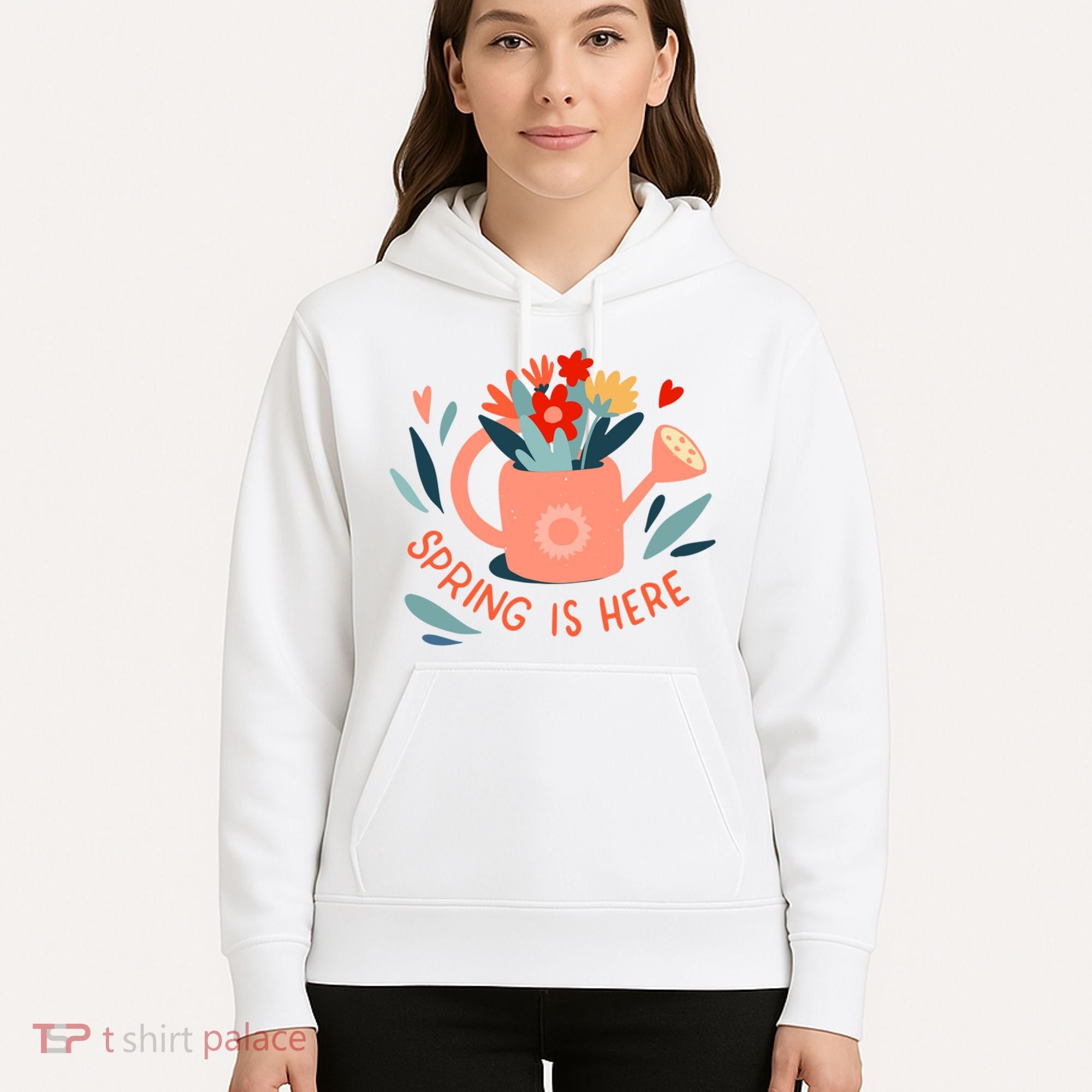 Spring Is Here Gardening Floral Hoodie
