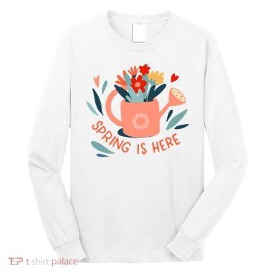 Spring Is Here Gardening Floral Long Sleeve Shirt