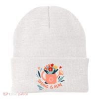 Spring Is Here Gardening Floral Beanie thumb 0