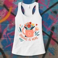 Spring Is Here Gardening Floral Women's Tank Top thumb 3