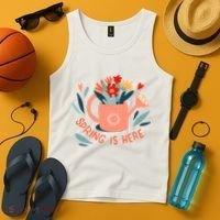 Spring Is Here Gardening Floral Tank Top thumb 4