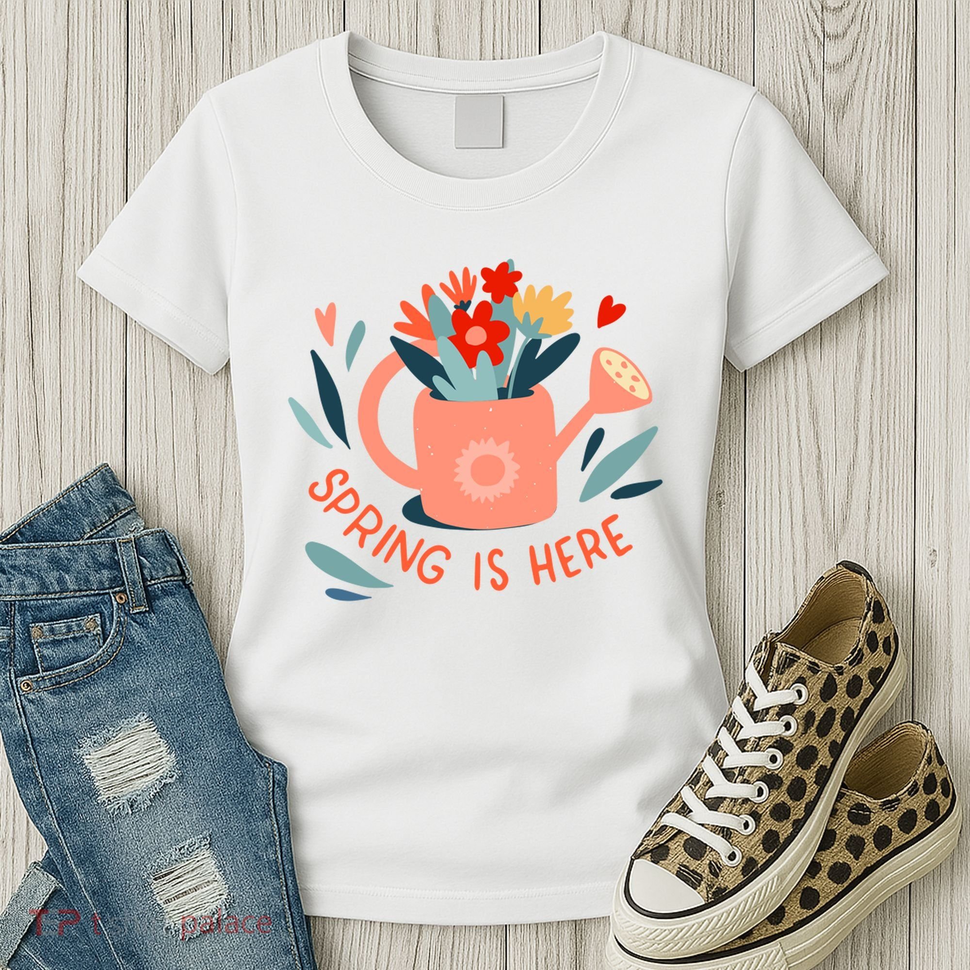 Spring Is Here Gardening Floral Women's T-Shirt