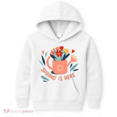 Spring Is Here Gardening Floral Kids Hoodie