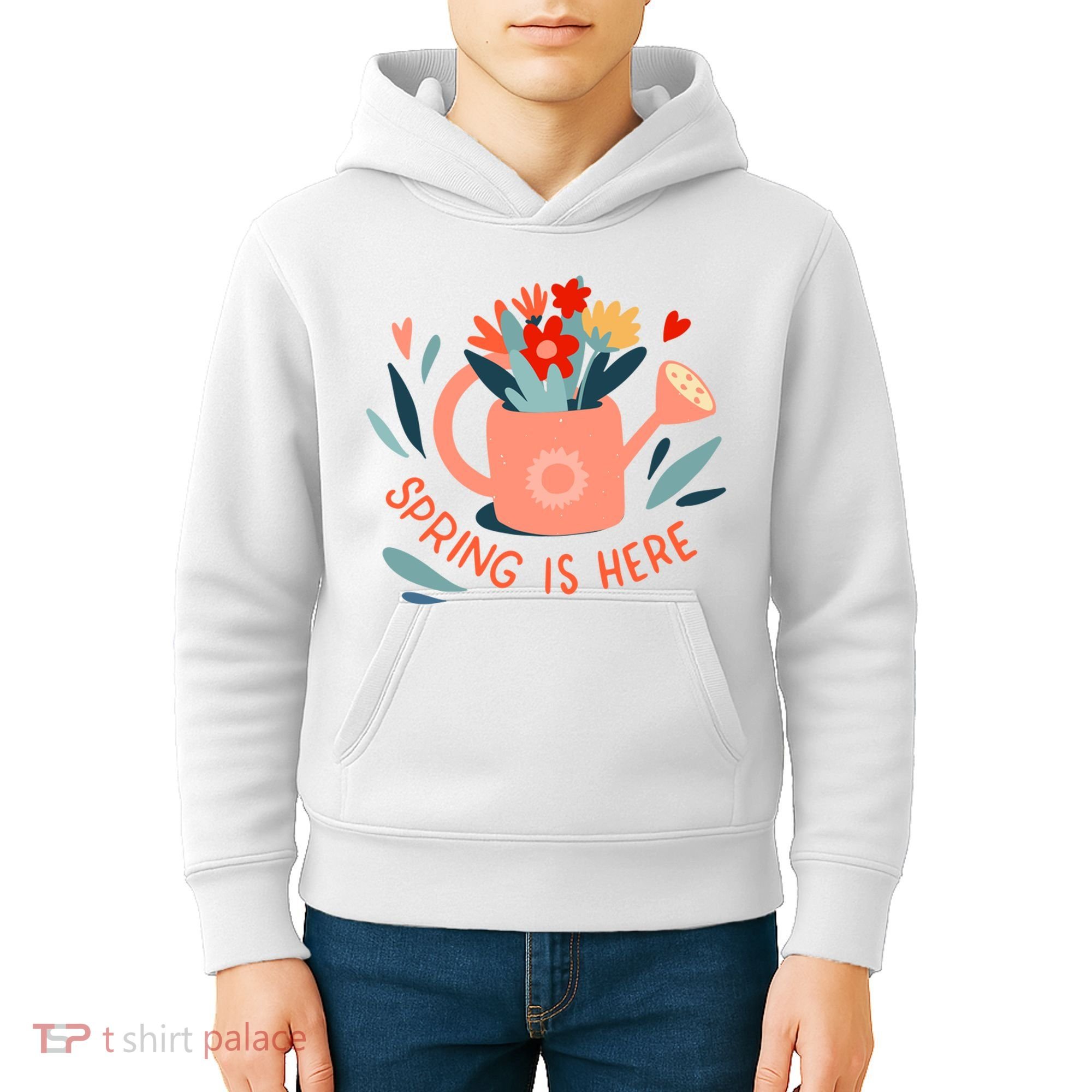 Spring Is Here Gardening Floral Kids Hoodie