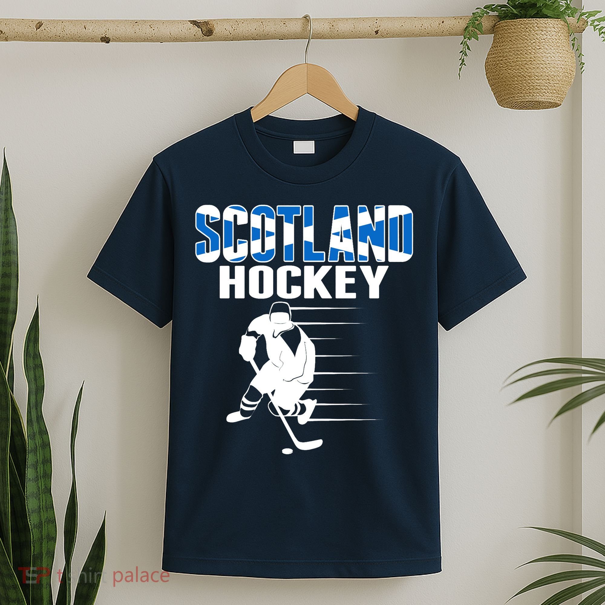 Scotland Ice Hockey Lovers Jersey Scottish Hockey Team Fans Premium T-Shirt