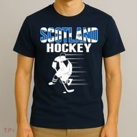 Scotland Ice Hockey Lovers Jersey Scottish Hockey Team Fans Premium T-Shirt thumb 3