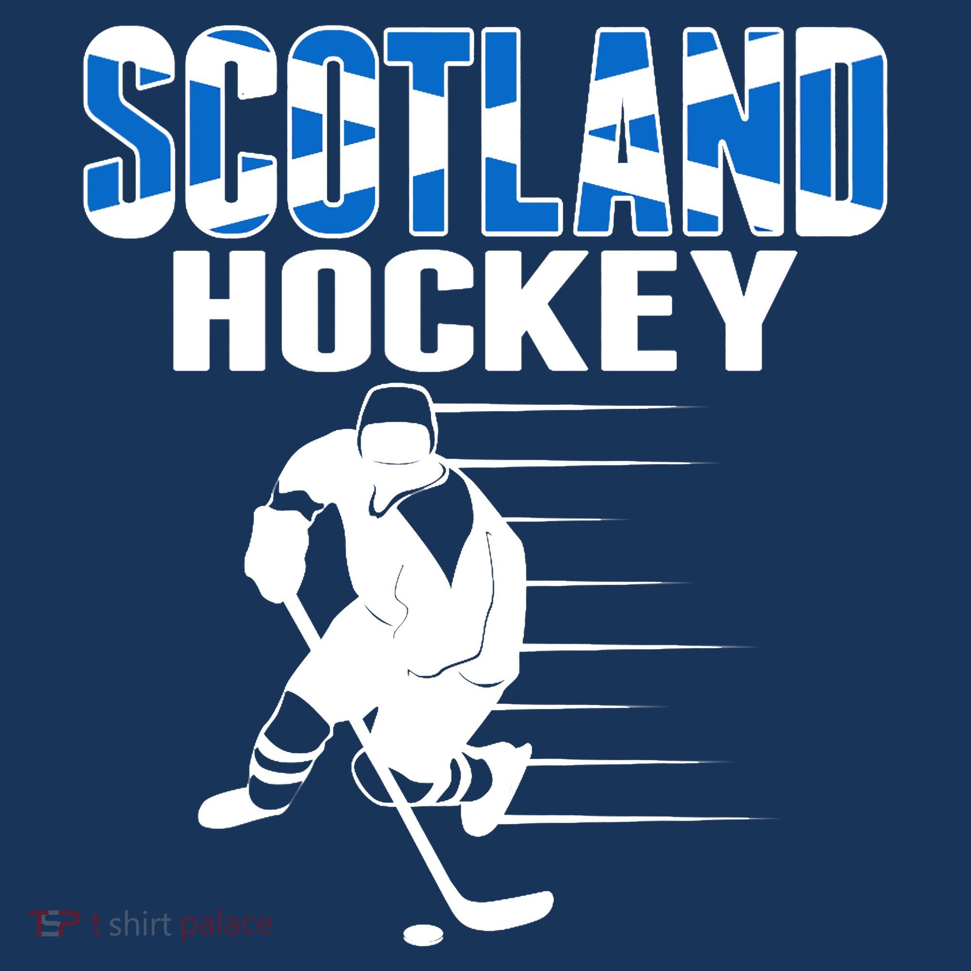 Scotland Ice Hockey Lovers Jersey Scottish Hockey Team Fans Premium T-Shirt