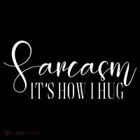 Sarcasm Is How I Hug USA-Made Doggie Bandana thumb 2