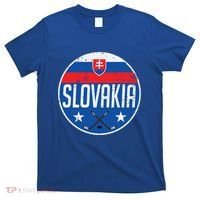 Slovakia Ice Hockey Flag Jersey Supporter Fan Gift T-Shirt thumb 0