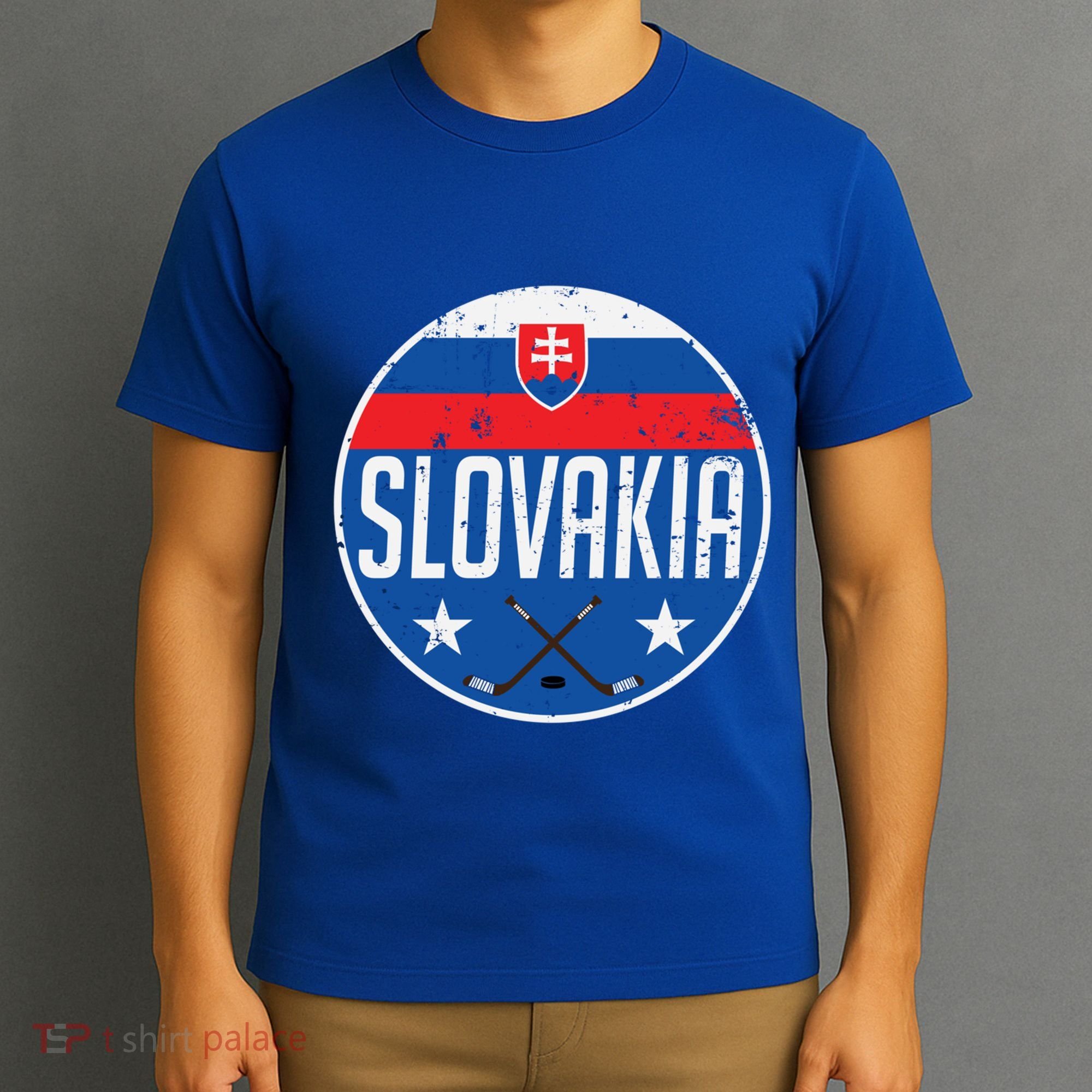 Slovakia Ice Hockey Flag Jersey Supporter Fan Gift T-Shirt