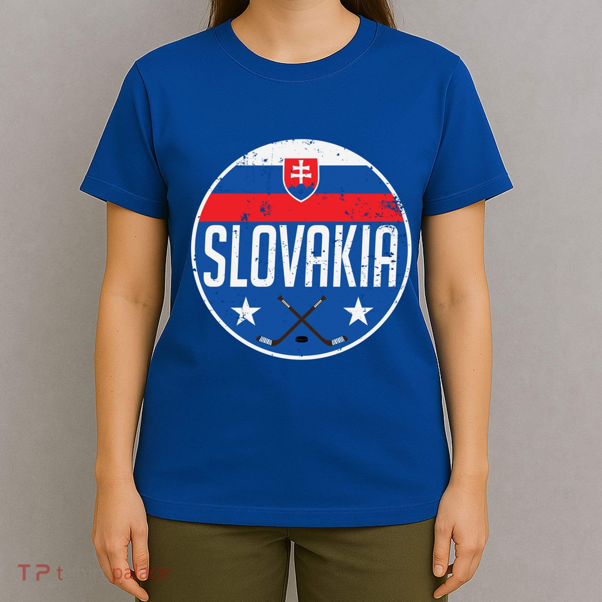 Slovakia Ice Hockey Flag Jersey Supporter Fan Gift T-Shirt