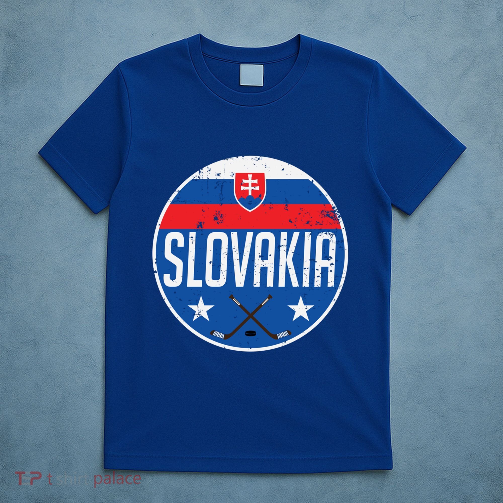 Slovakia Ice Hockey Flag Jersey Supporter Fan Gift T-Shirt