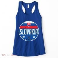 Slovakia Ice Hockey Flag Jersey Supporter Fan Gift Women's Tank Top thumb 0