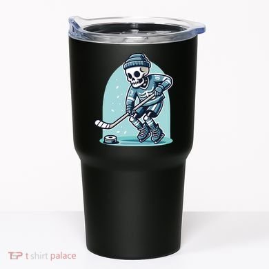 Skeleton Ice Hockey Tumbler