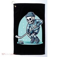 Skeleton Ice Hockey Golf Towel thumb 0