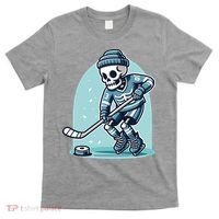 Skeleton Ice Hockey T-Shirt thumb 0